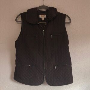 Women's Quilted Brown Vest